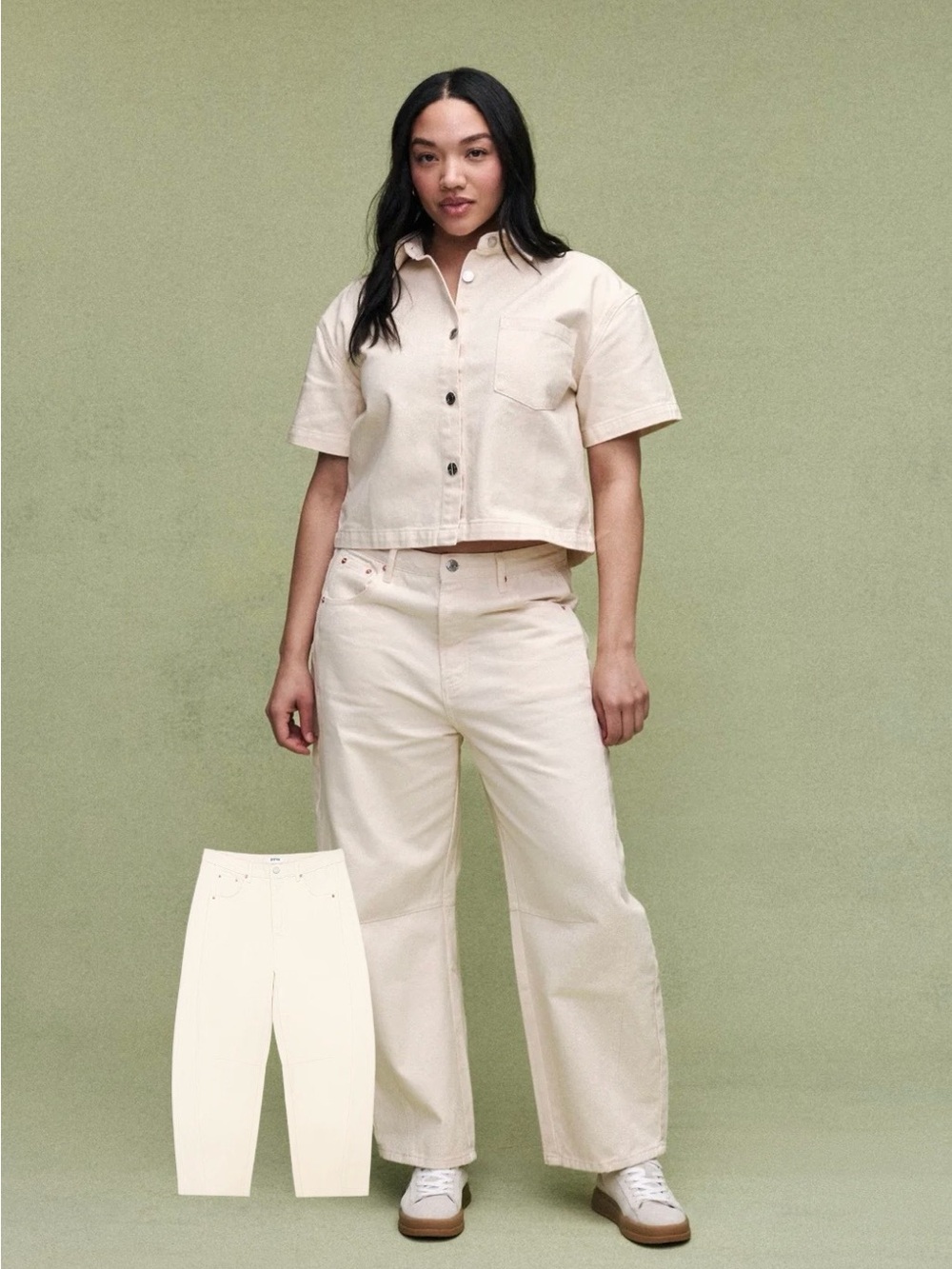 Parke Horseshoe Jeans Cream